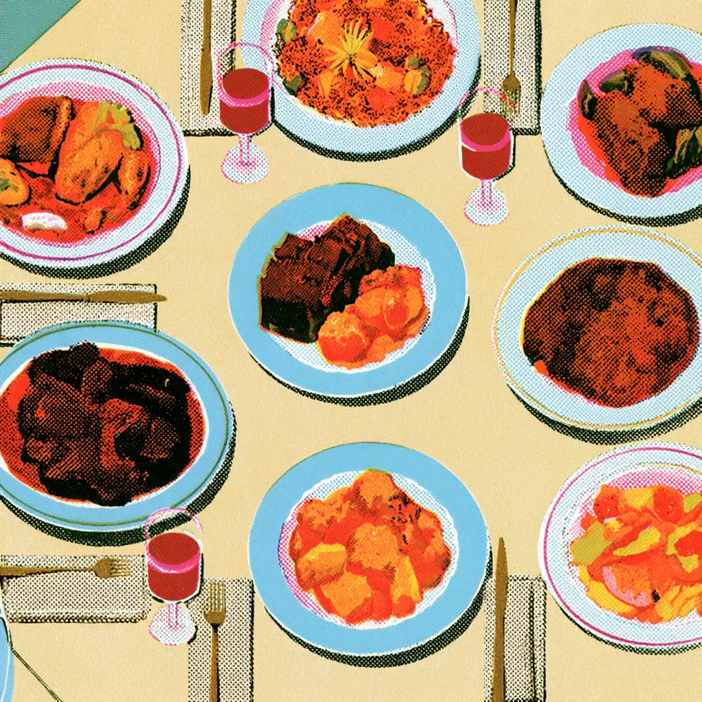A long table set for many